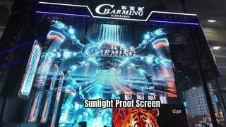 schermo trasparente a LED esterno