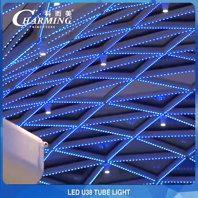 Materiale in lega di alluminio leggero per tubo LED da esterno impermeabile U38 RGB