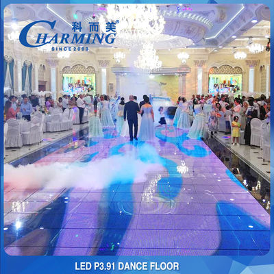 Colore pieno LED Dance Floor 65536 Dot/m2 3D magnetico per il night-club