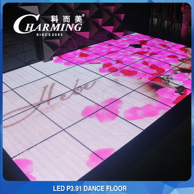 Le luci di pavimento impermeabili della discoteca P3.91, multiscena accendono i pannelli di pavimento