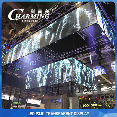 IP65 impermeabilizza la parete trasparente del LED, video schermo di vetro trasparente anticollisione
