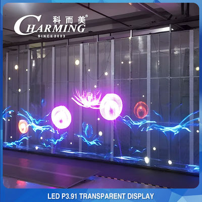 Noleggio video wall LED trasparente per interni IP45 Club 3D P3.91 Pratico