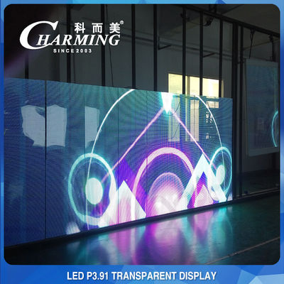 L'esposizione di LED trasparente del bit della lega di alluminio 16, SMD2020 LED vede attraverso lo schermo