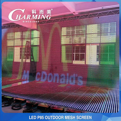 Tenda schermo a rete LED SMD3535 P85 Stage trasparente pratica
