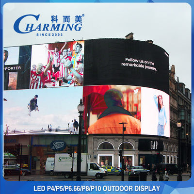 Esposizione di parete all'aperto dello schermo P4 P5 P8 LED di pubblicità di 6000CD/M2 LED video