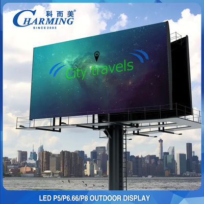 Video parete all'aperto antiusura IP65, schermo di visualizzazione del LED per la pubblicità all'aperto