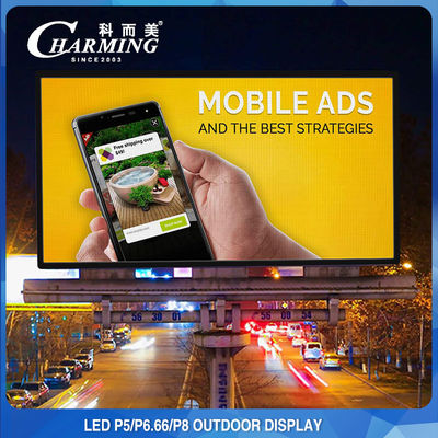 Display di parete video a LED per esterni AC 110/220V 8K Legatura di alluminio