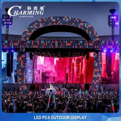 La video parete multifunzionale di P2.6 LED visualizza l'affitto all'aperto per la fiera campionaria di concerti