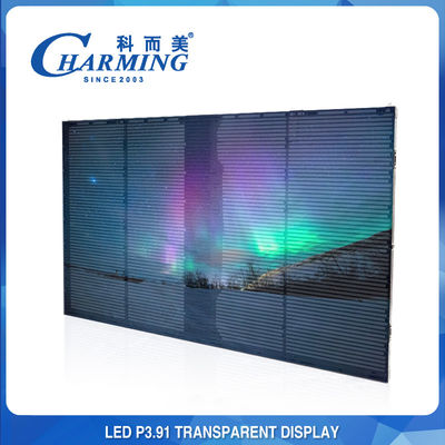 Parte anteriore antipolvere IP65/Back IP42 LED della video parete trasparente di P3.91
