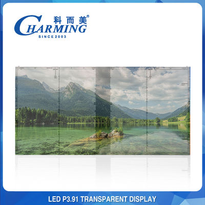 Schermo principale trasparente all'aperto dell'erba di alta luminosità della parete di P3.91 LED video