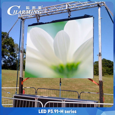 Dispositivo per il noleggio all'aperto con schermo a LED in lega di alluminio P3.91 Full Color LED Video Wall