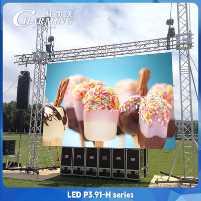 H Serie P3.91 Display video LED esterno a parete 500*1000mm impermeabile