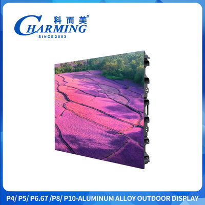 P4 P5 P6.66 Parete video LED esterna 5500nits IP65 Lega di magnesio impermeabile per cartelloni digitali