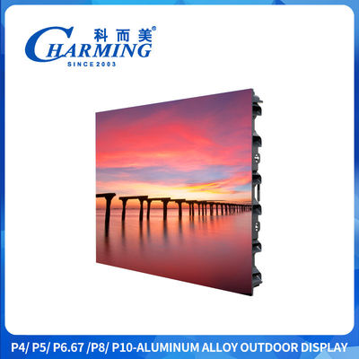 Display LED da esterno in magnesio leggero con frequenza di aggiornamento di 7680Hz e supporto per il sollevamento per noleggio e pubblicità