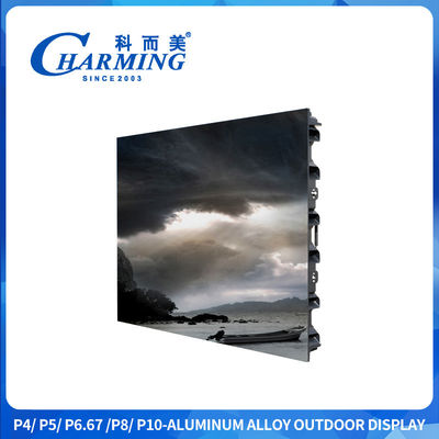 Display LED da esterno in magnesio leggero con frequenza di aggiornamento di 7680Hz e supporto per il sollevamento per noleggio e pubblicità