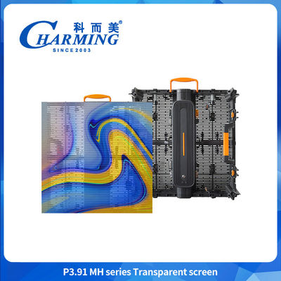 Display a LED trasparente flessibile P3.91MH Serie Screen trasparente Ultra-sottile Screen trasparente impermeabile