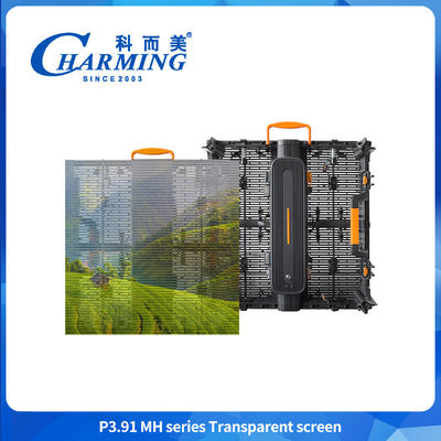 5000nits P3.91 Display a LED esterni trasparente video a parete a vetro