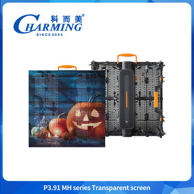 5000nits Alta luminosità P3.91 vetro esterno trasparente led video muro