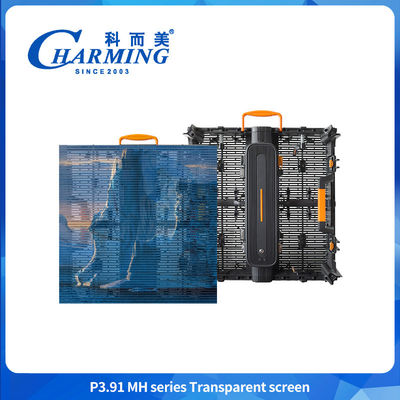 Display per tende a LED esterni trasparente vetro da 3,91 mm video muro per la finestra per edifici