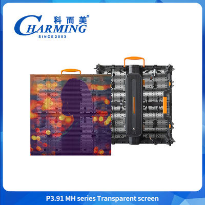Display per tende a LED esterni trasparente vetro da 3,91 mm video muro per la finestra per edifici