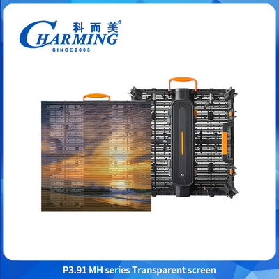 Full color 3D P3.91MH Series Screen trasparente Ultra-sottile Screen a parete led impermeabile