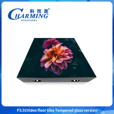 1920hz-3840HZ Refresh P3.91 Video Piastrelle per pavimenti con versione in vetro temperato