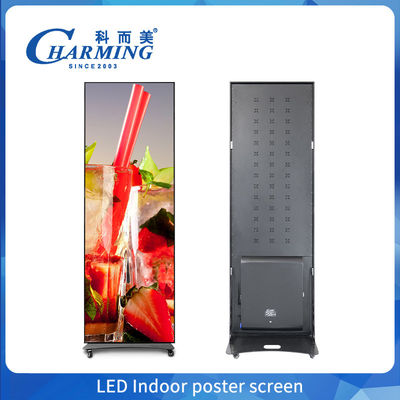 Schermo LED per poster da interno con controllo da telefono cellulare e alta frequenza di aggiornamento per una facile installazione e portabilità