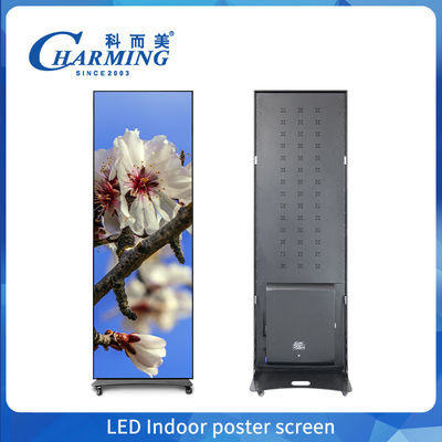 Schermo LED per poster da interno con controllo da telefono cellulare e alta frequenza di aggiornamento per una facile installazione e portabilità