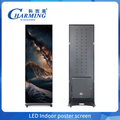 Tabella di menù di illuminazione all'interno a LED di benvenuto 640mm*1920mm Scatola di illuminazione rettangolare con telaio in alluminio Materiali acrilici e di vetro