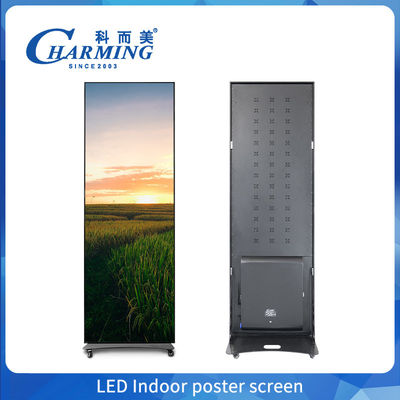 LED a colori completi 640X1920mm P2 P1.86 P2.5 P3 Pavimento Standing Led Poster Wifi Usb Movable Mirror Poster Display Panels