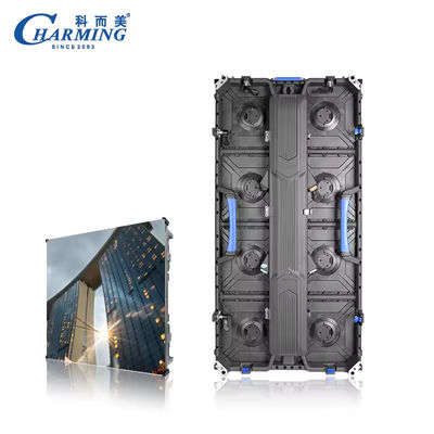 Display esterno in alluminio P2.98 K-Series per uso fisso o in affitto con arc lock design