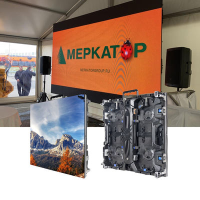 Alta frequenza di aggiornamento, colori vivaci P2.976 LED OutdoorScreen per campo da basket, ristorante, mostra