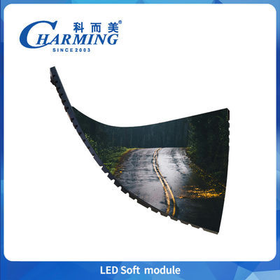 Moduli a LED morbidi per interni P2.5 ad alte prestazioni 800cd/m2 Modulo a LED a colori completi IP40 Modulo a schermo a LED flessibile per centri commerciali