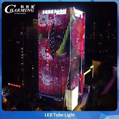 Luce tubolare a colori 1000/500x40,5x30,5mm IP66 e facile manutenzione, design con linea di collegamento per ponti e edifici esterni