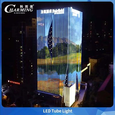 Luce a tubo LED U40 con BIS e LAN SASO Design a linea nascosta per edifici esterni, impermeabile e design ambientale