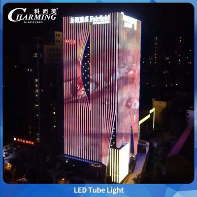 IP65 Luminazione esterna a tubo senza connessione per aree scure Copertura anti-UV-PC per illuminazione di edifici su scale