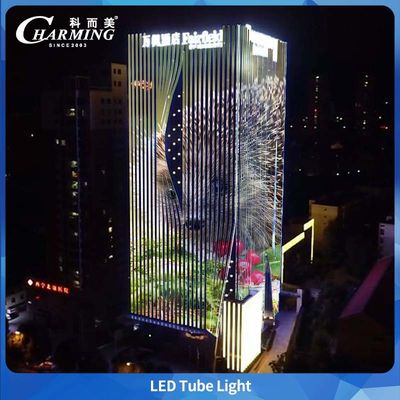 IP65 Luminazione esterna a tubo senza connessione per aree scure Copertura anti-UV-PC per illuminazione di edifici su scale