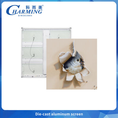 Display LED per esterni P6 Sottile e leggero per pubblicità con alette di dissipazione del calore, giunzione ad angolo ad arco