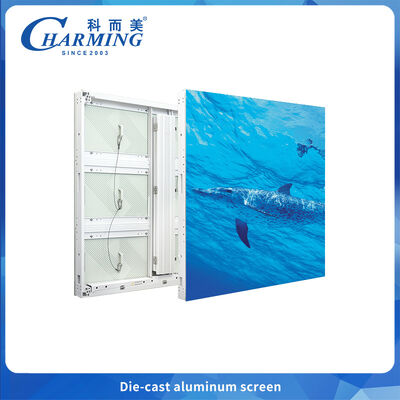 Ultimo schermo LED esterno P10 ad arco con contrasto elevato e splicing angolare a 90°, IP65