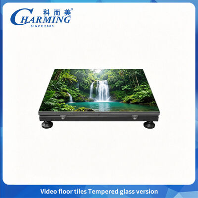 Display a LED da pavimento in vetro temperato ad alta frequenza di aggiornamento, che offre immagini prive di sfarfallio e facile manutenzione post-vendita per studi di trasmissione e noleggio