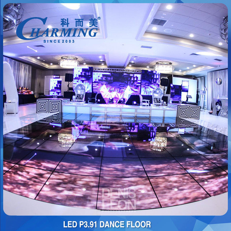 pannello di schermo impermeabile IP65 LED piastrelle di pavimento    RGB Full Color 3840Hz, ideale per spettacoli di danza Weeding