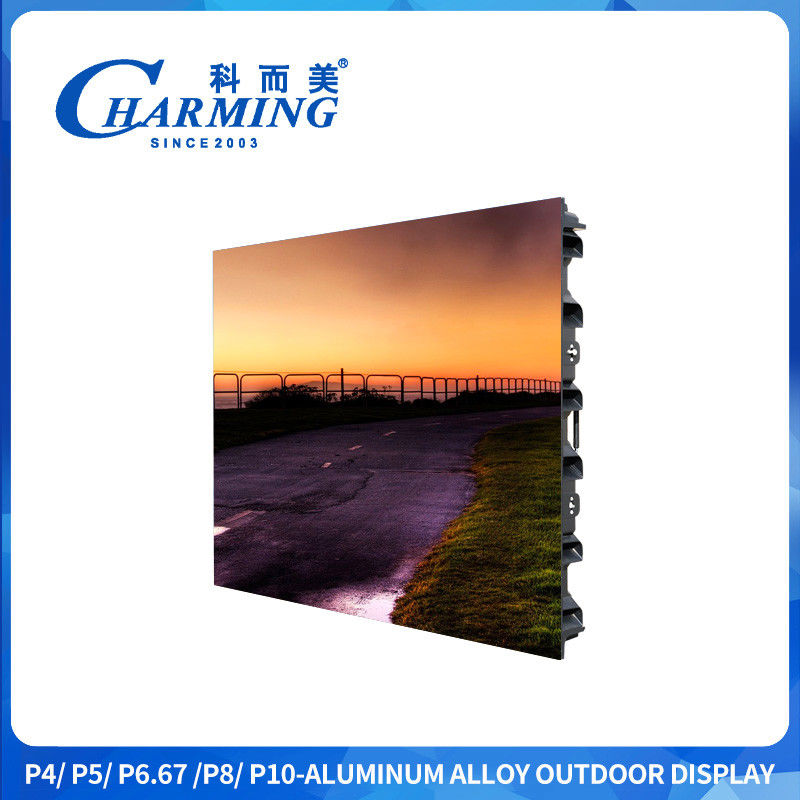 Display esterno in lega di alluminio P4 130° gamma di colori più ampia con maniglia in acciaio inossidabile