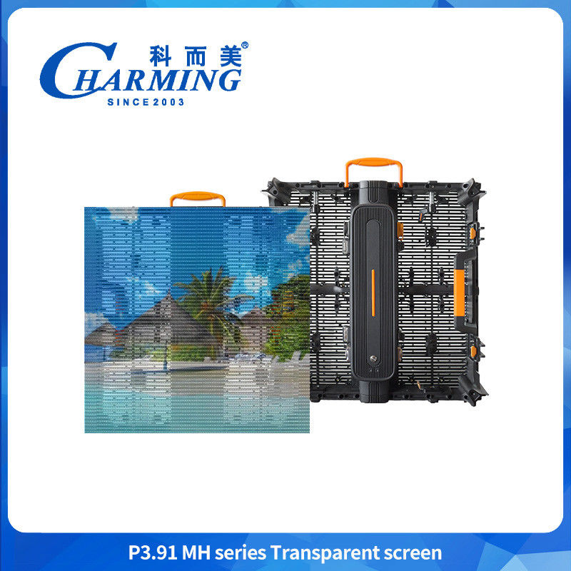 Full color 3D P3.91MH Series Screen trasparente Ultra-sottile Screen a parete led impermeabile