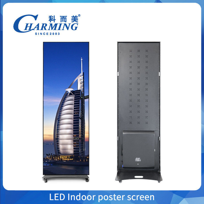GOB Full Color Wifi Digital Poster Led Video Wall Display pubblicitario