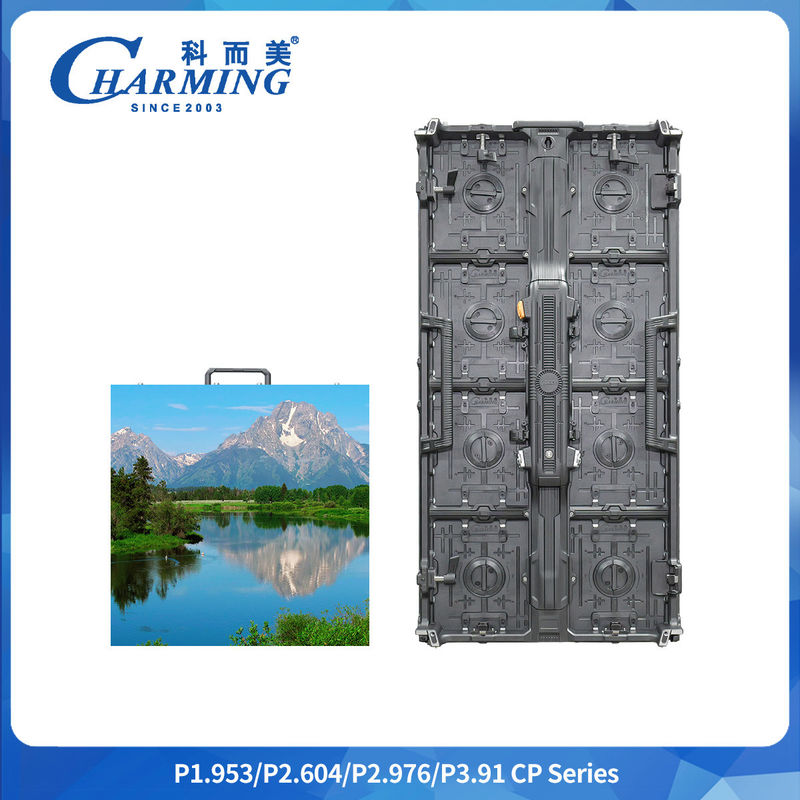 7680Hz Manutenzione anteriore e posteriore 14-16bit P2.6/2.98/3.91 Regolare Curvo Flessibile CP Serie LED Video Parete Screen Rental