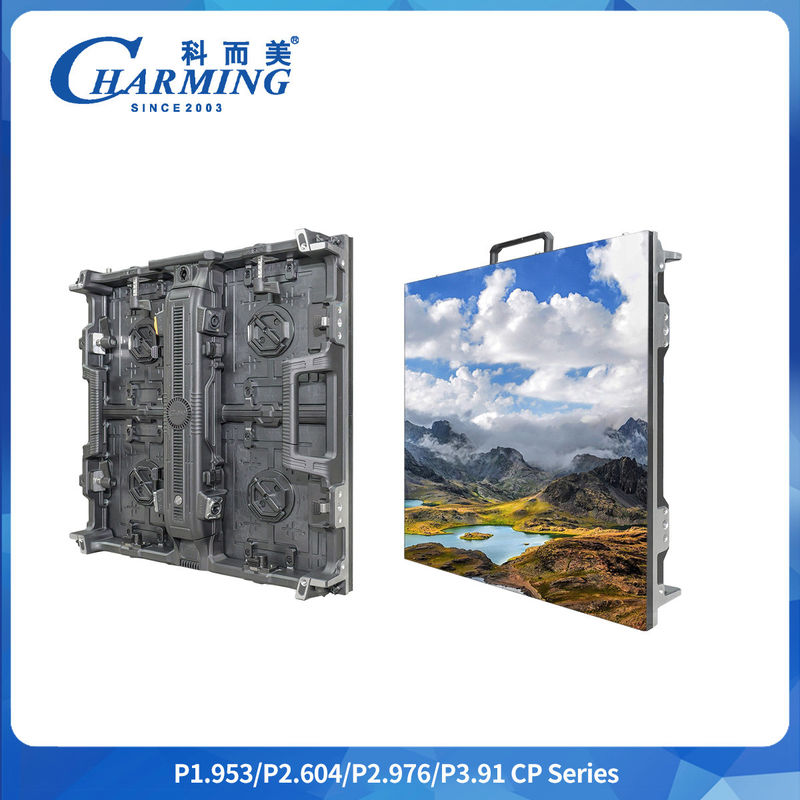 P2.9mm Full Color Led Panel Indoor Curved Backdrop Aluminum Cabinet Led Screen Display per la pubblicità