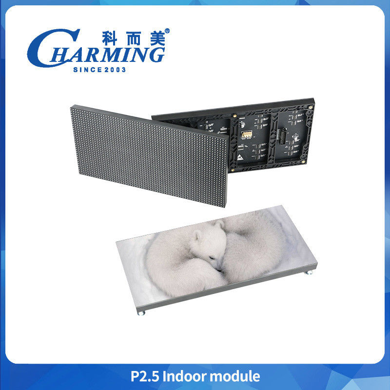Nuovo P2.5 4k 320x160mm Lampade di esposizione al palco Pannelli di sfondo Modulo LED digitale interno