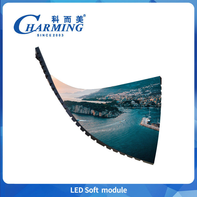 Protezione IP40 Magnetica forte schermi flessibili cilindrici P2 P2.5 P3 P3.076 P4 Modulo soffice interno di manutenzione frontale