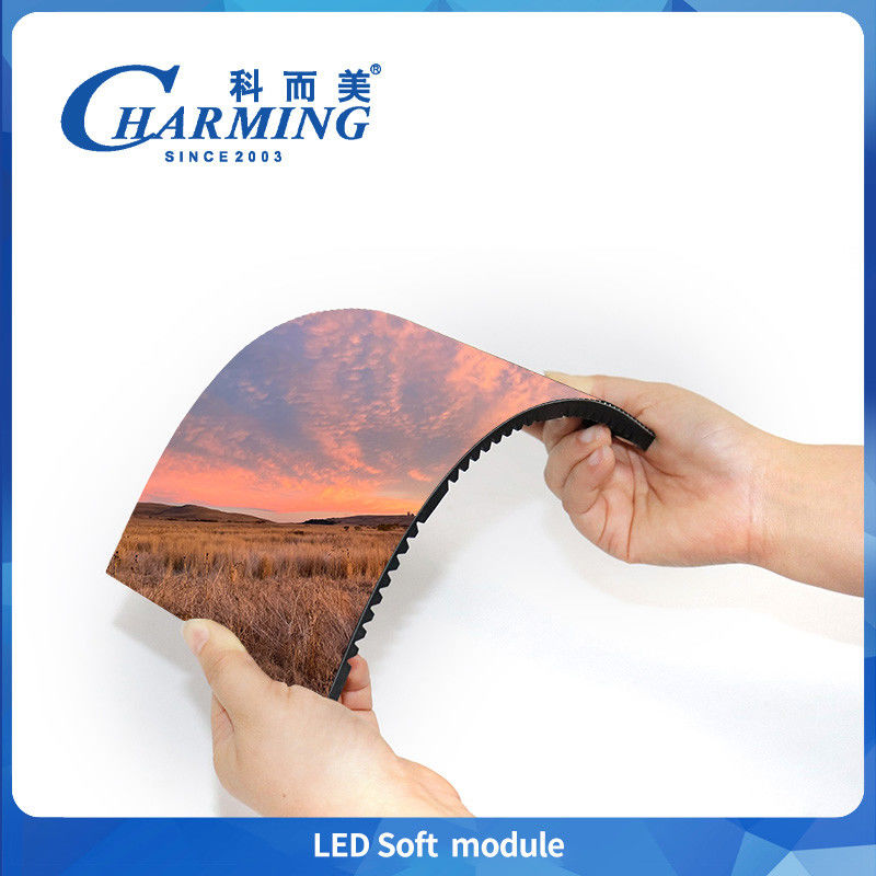 Display LED flessibile Modulo LED morbido Display pubblicitario a LED curvo per interni P1.86 P2 P2.5 P3