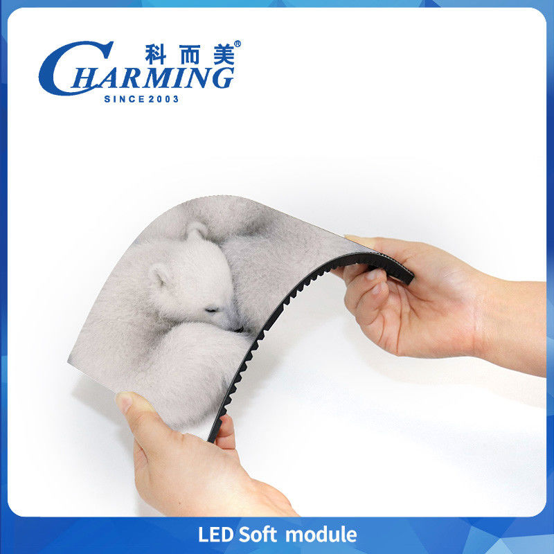 Display a LED a colori interiori P4 P2.5 Modulo a LED morbido Display flessibile